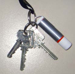 keychain with lip balm